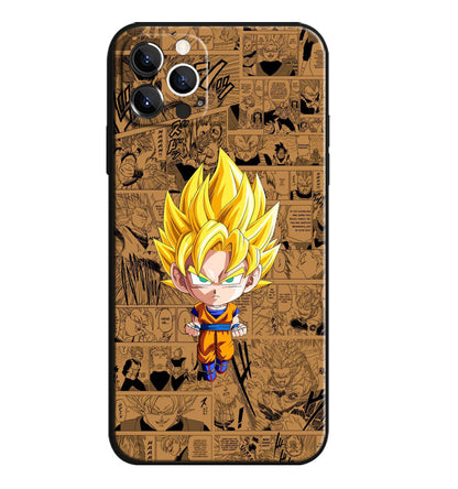 Fashion Anime Dragon Balls Gokus Laser Phone Case