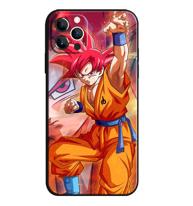 Fashion Anime Dragon Balls Gokus Laser Phone Case