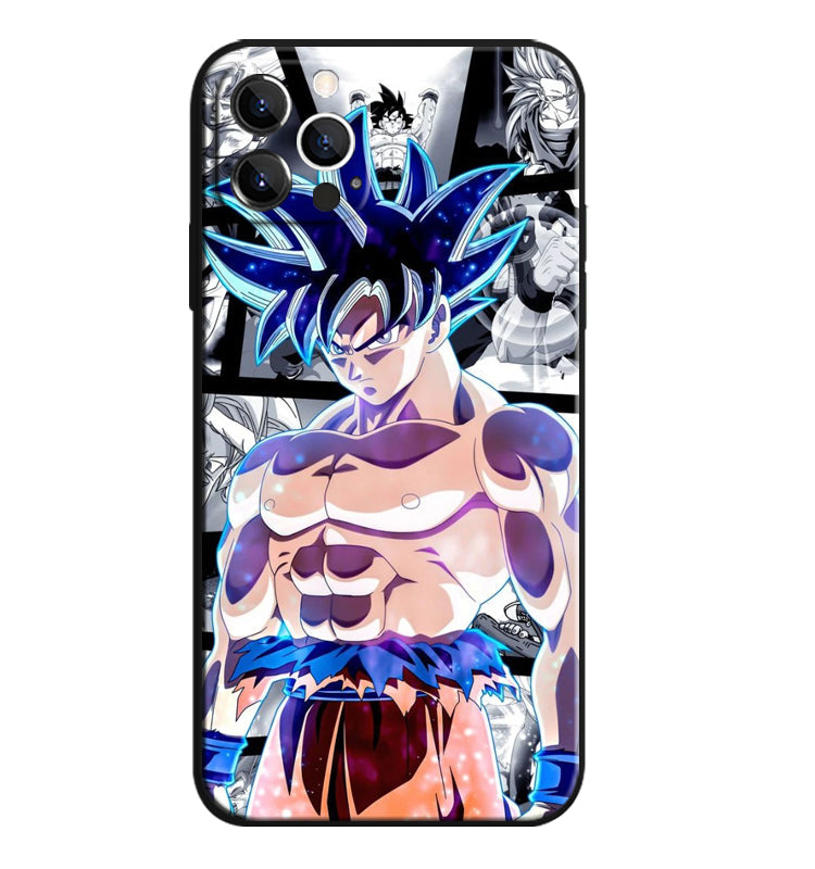 Fashion Anime Dragon Balls Gokus Laser Phone Case