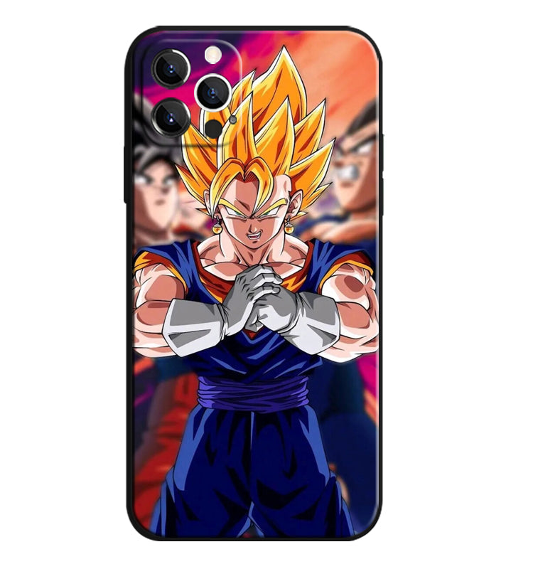 Fashion Anime Dragon Balls Gokus Laser Phone Case