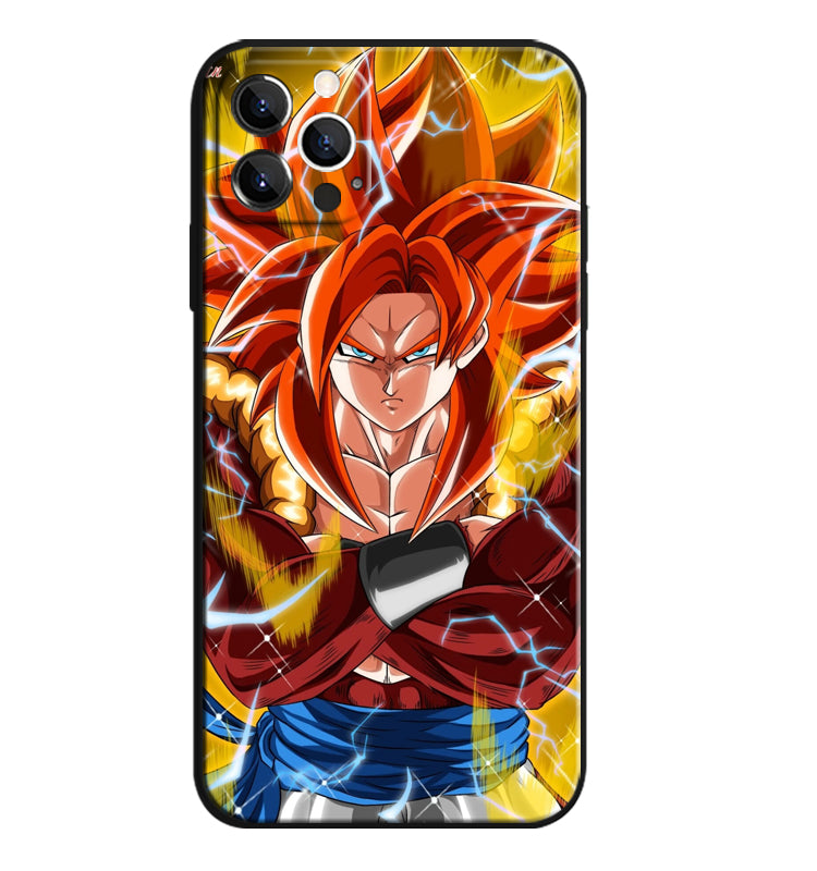 Fashion Anime Dragon Balls Gokus Laser Phone Case