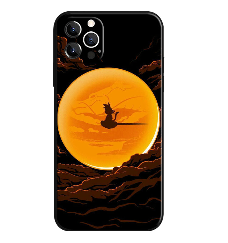 Fashion Anime Dragon Balls Gokus Laser Phone Case