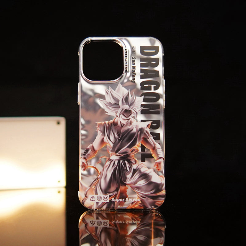 Fashion Anime Dragon Balls Gokus Laser Phone Case