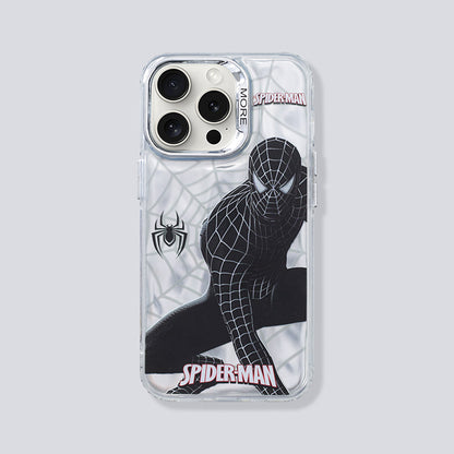 Bronzing Marvel Spider-Man Iron Man Phone Case