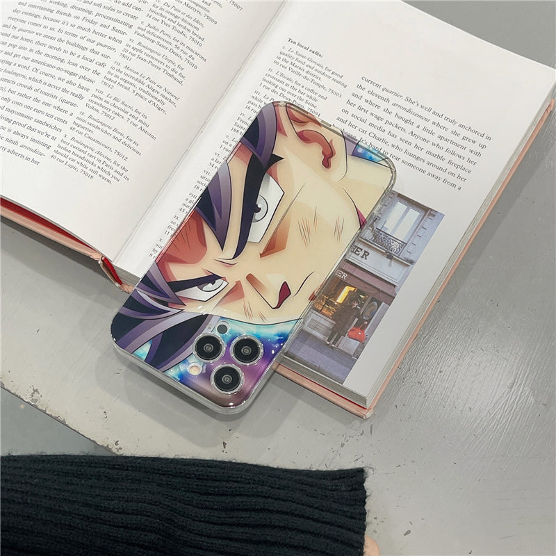 Fashion Anime Dragon Balls Gokus Laser Phone Case