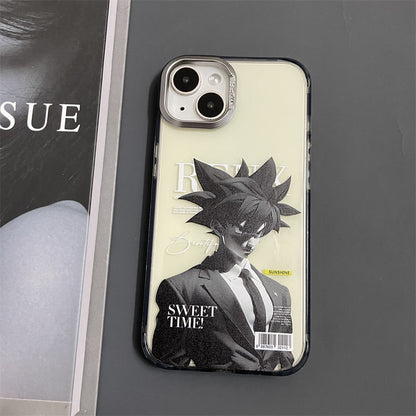 Fashion Anime Dragon Balls Gokus Laser Phone Case