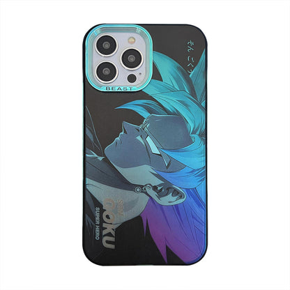 Fashion Anime Dragon Balls Gokus Laser Phone Case