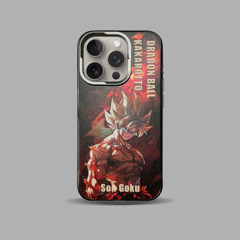 Fashion Anime Dragon Balls Gokus Laser Phone Case