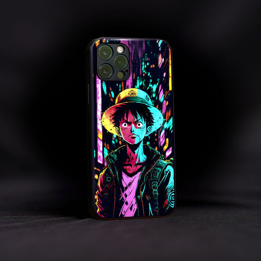 Stylish Luffy Glass Case