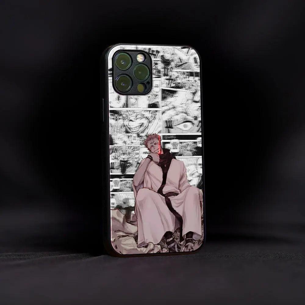 Sukuna Jujutsu Kaisen Glass Case - Luckanime