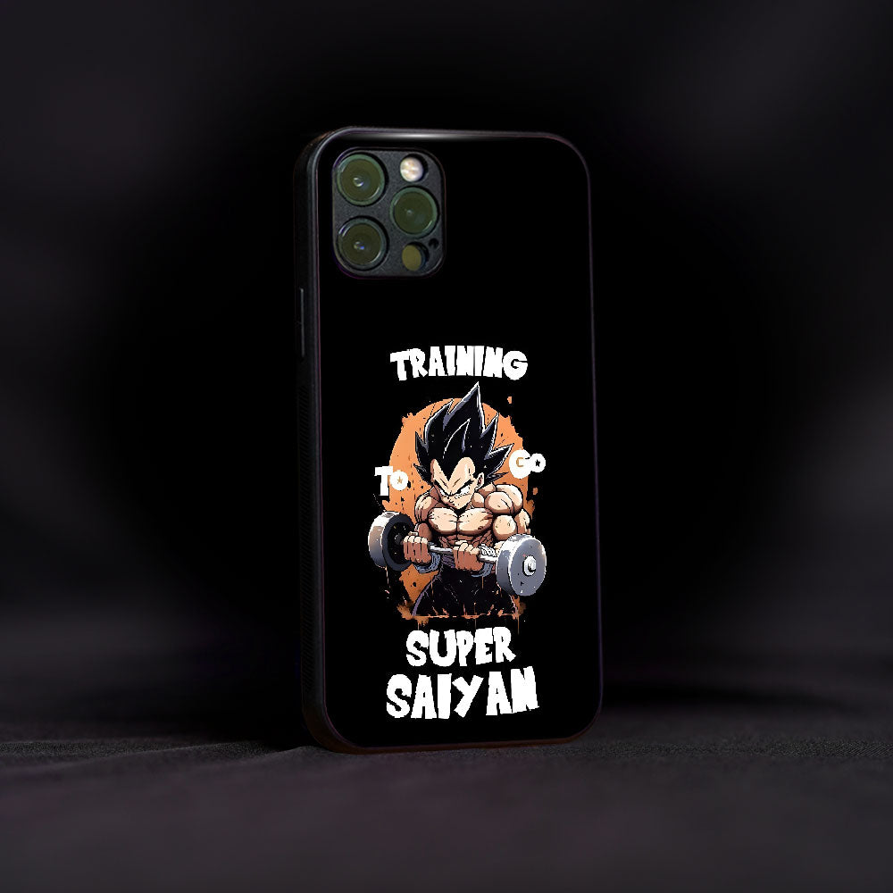 Training to be Great Saiyan Glass Case