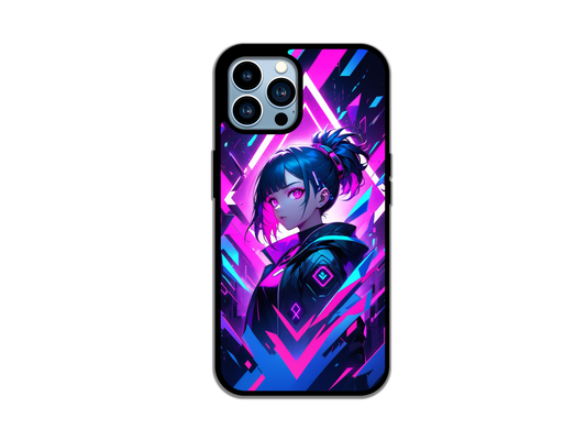 Neon Rebel - Cyberpunk Anime Vibes Phone Case