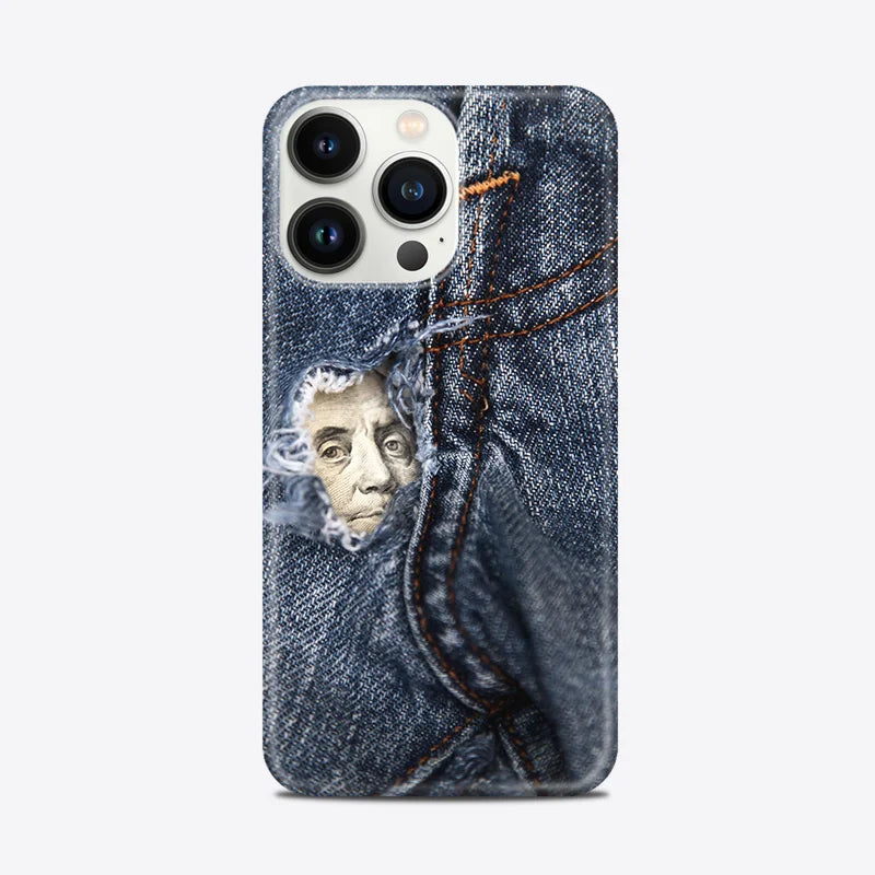 Ins Beliebte Marke Jeans Werkzeuge Telefon Fall