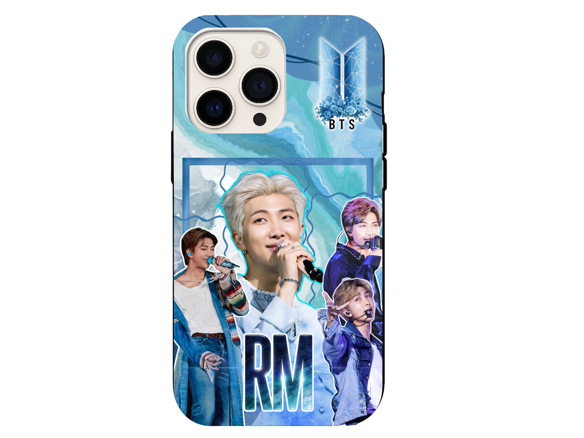 BTS RM Blue Marble Galaxy iPhone & Samsung Case - ARMY Fan Design