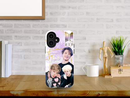BTS Jimin iPhone Case – Purple Galaxy K‑Pop Phone Cover for ARMY