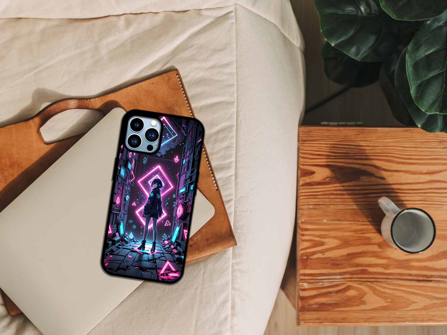 Neon Gamer’s Alley - Cyberpunk Vibes Phone Case