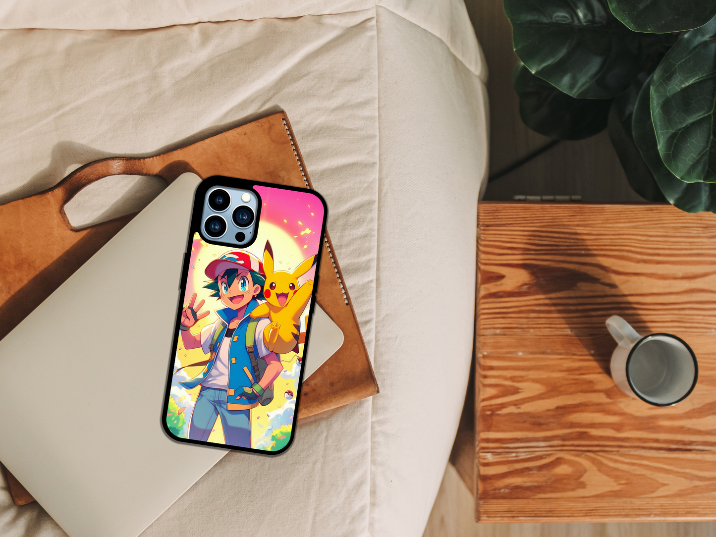 Ash Ketchup & Pikachu Phone Case