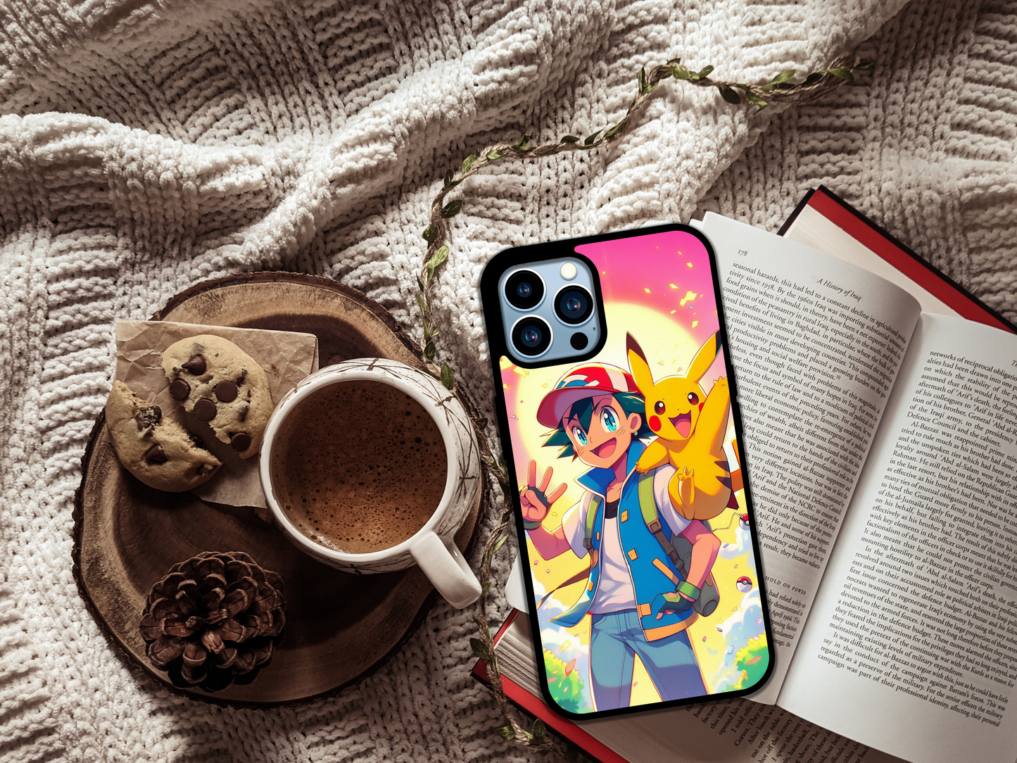 Ash Ketchup & Pikachu Phone Case