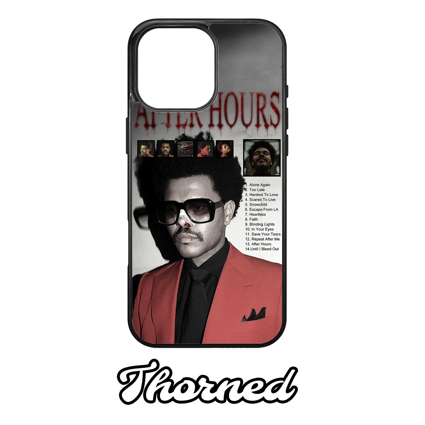 The Weeknd album cover, afterhours phone case